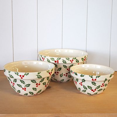 Holly Sprig Pudding Basins - Image 2