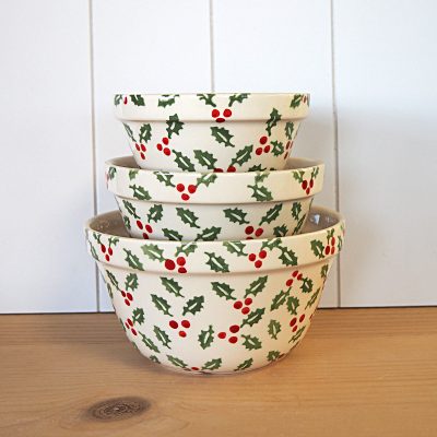 Holly Sprig Pudding Basins - Image 3