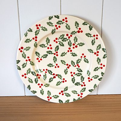 Holly Sprig Lunch Plate