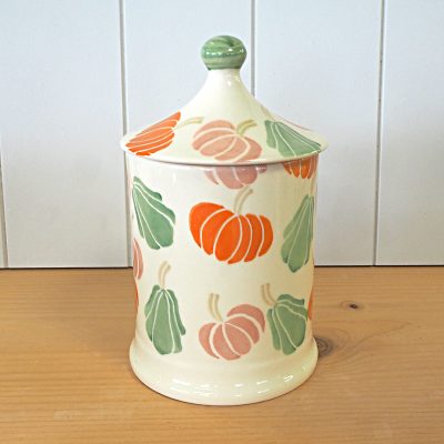 Pumpkin Squash Lidded Pot