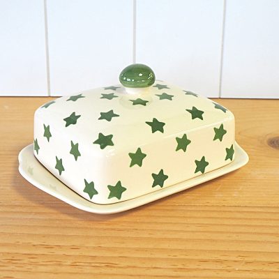 Green Twinkle Butter Dish