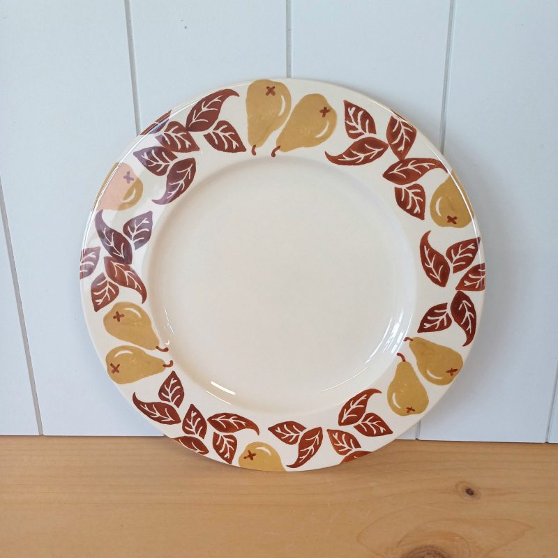 Ochre & Brown Pear Dinner Plate