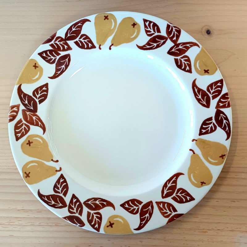 Ochre & Brown Pear Dinner Plate - Image 2