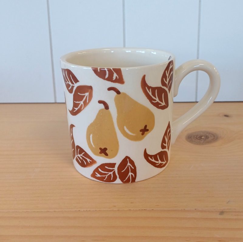 Ochre & Brown Pear Large Mug