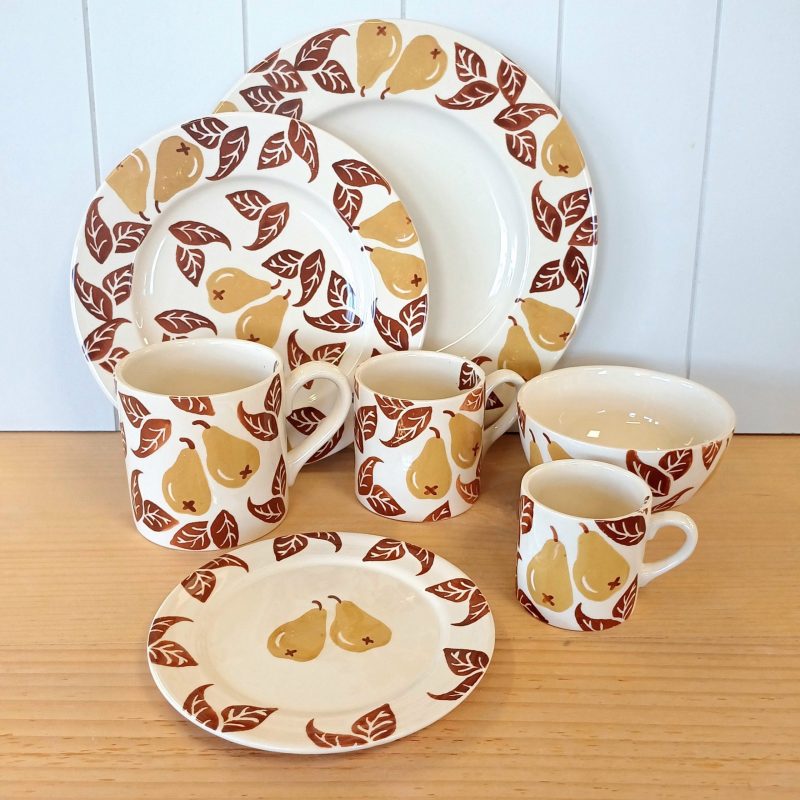 Ochre & Brown Pear Small Bowl - Image 2