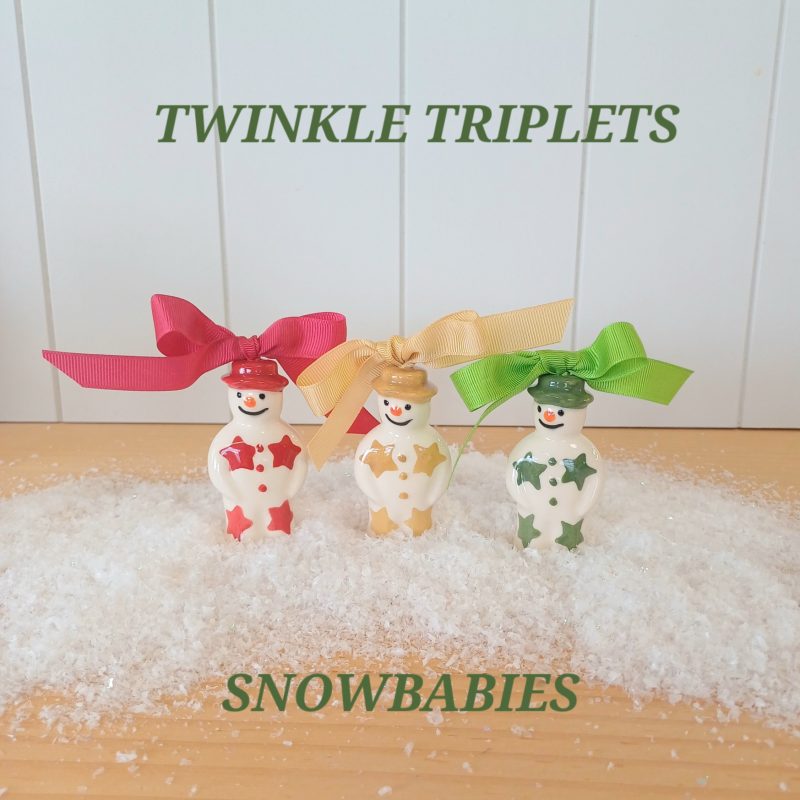 Pre-order Twinkle Triplets Snow Baby Tree Decorations
