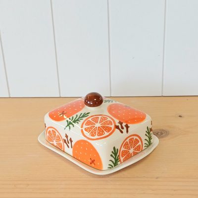 Spiced Oranges Butter Dish