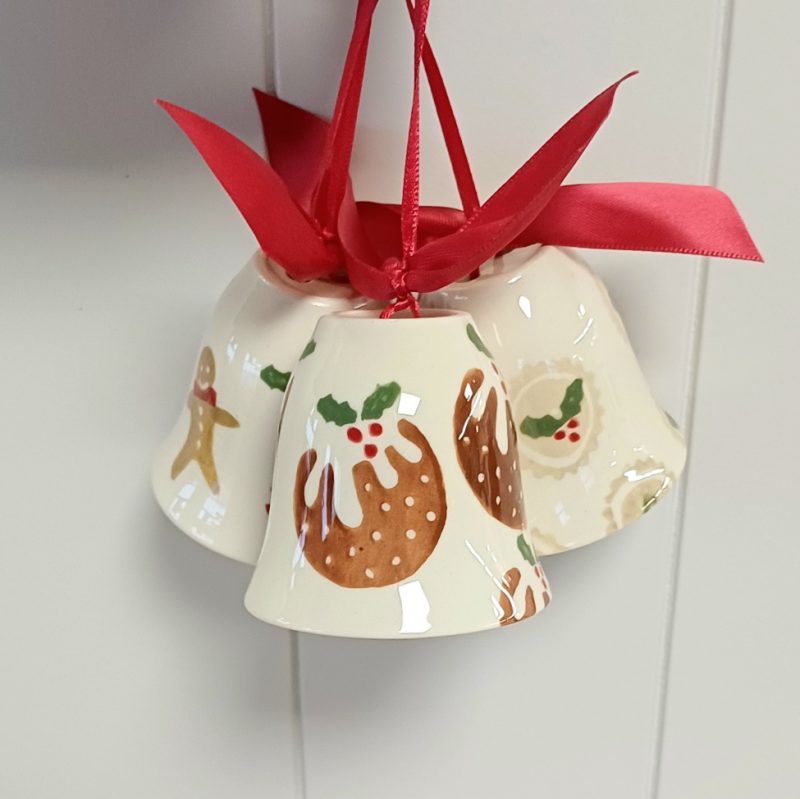 Pre order Candy Trio Christmas Bells Tree Decoration